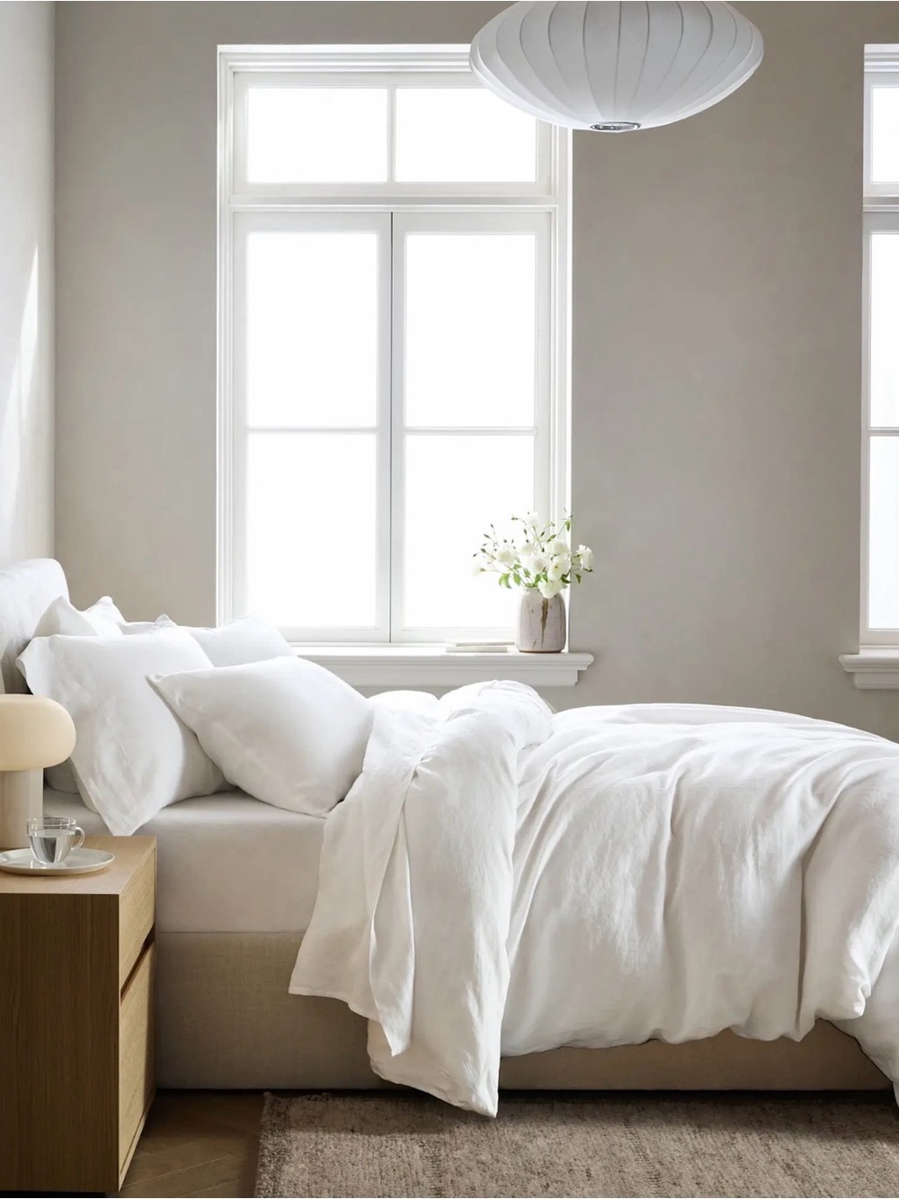 European Linen Duvet Set - Full/Queen - Retail $194 - Picture 3 of 7